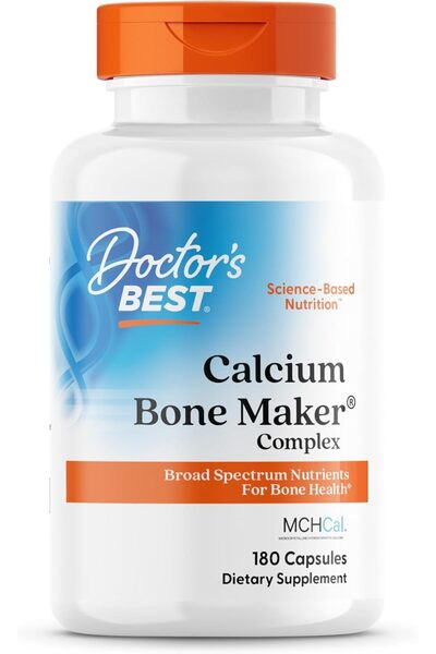 Doctor's Best Calcium Complex Supplement for Women & Men - Bone Strength & He...