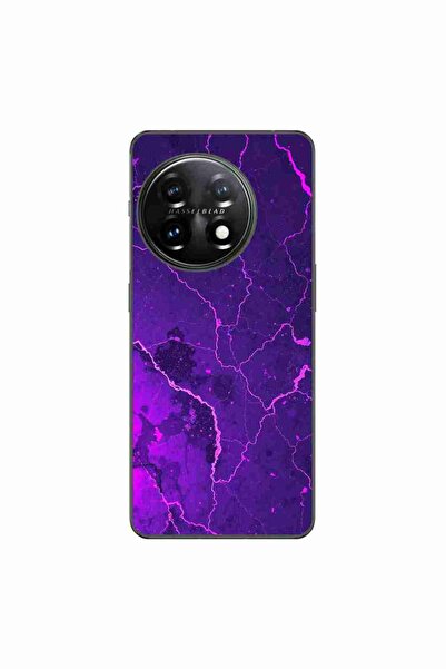 OEM Husa compatibila cu OnePlus 11 Silicon Gel Tpu Model Ultraviolet Marble Glow