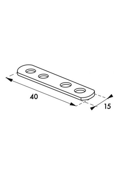 THIRARD Assembly plate 40 x 15 mm,