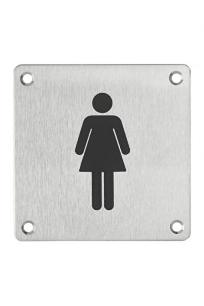 THIRARD Placă indicator toaletă pentru femei, formă pătrată, 76 mm