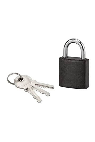 THIRARD Key padlock, FASHION LEATHER, 30 mm (black),