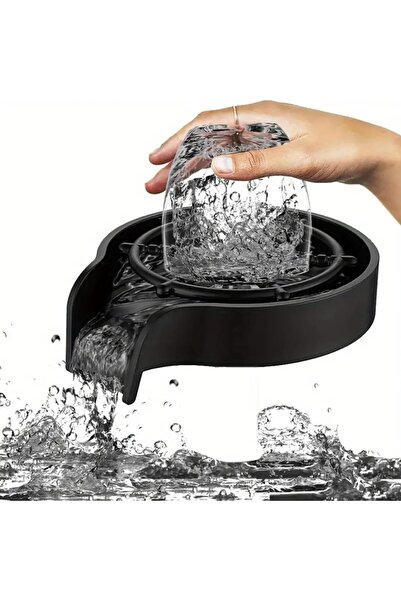 Generic Matte Black Kitchen Glass Rinser, Bottle Washer and Cup Cleaner