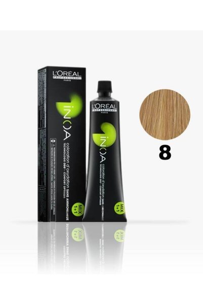 İNOA 8 Koyu Sarı Kalıcı Amonyaksız Saç Boyası 60 ML.