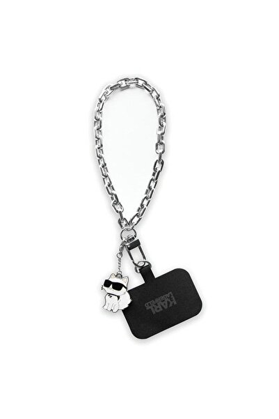Karl Lagerfeld Keychain Phone Keychain, Silver