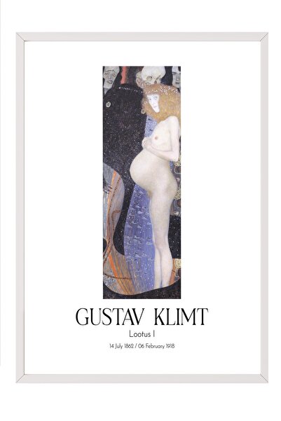Postifull Gustav Klimt - Lotos I, slika u belom okviru, umetnička serija br: ...