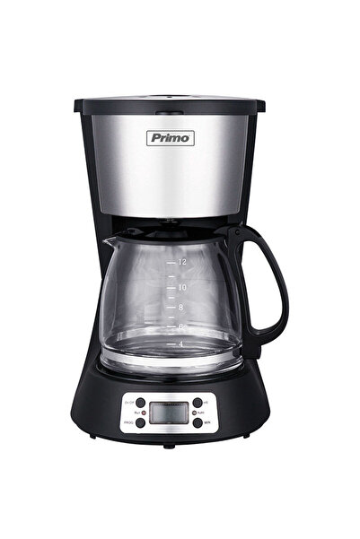 Primo Καφετιέρα φίλτρου PRCM-40250 Digital 1.5L 12φλ Μαύρη-Inox