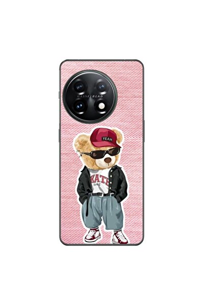 OEM Husa compatibila cu OnePlus 11 Silicon Gel Tpu Model Pink Jeans Bear