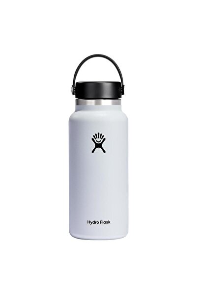 Hydro Flask Termos cu gura largă, alb, din oțel inoxidabil, 950 ml