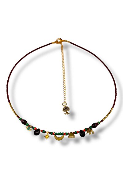 Bozhi Necklace Glass Beads Minimal Elegance