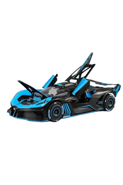 PlayFun Bugatti Bolide Metal 1:24, Opening Doors, LED Lights, Spray Function ...