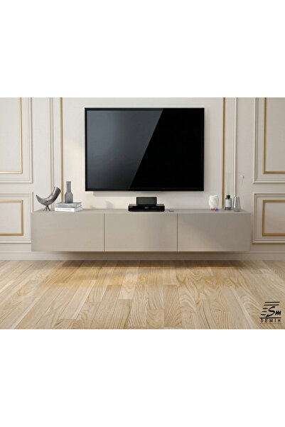 SEMİH MOBİLYA Modern MDF Duvara Monte 160 cm TV Ünitesi – Fonksiyonel ve Zari...