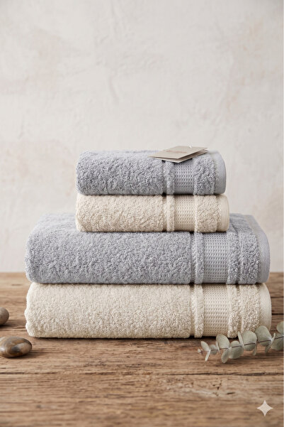Özdilek Colurist Towel Set 2 Bath Towels 90X150 cm 2 Hand-Face Towels 50X90 cm