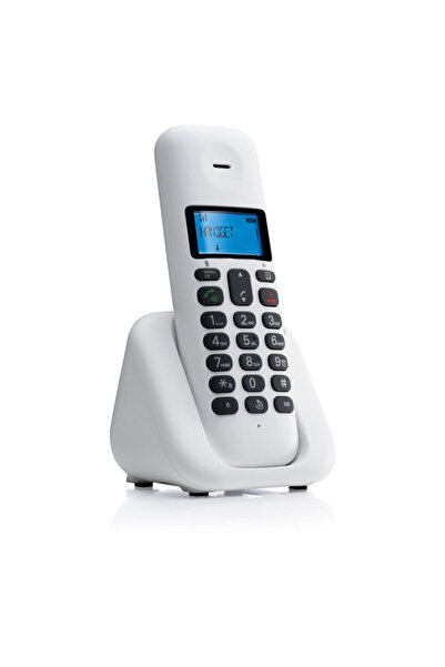 Motorola T301 White (Ελληνικό Μενού) Ασύρματο τηλέφωνο με ανοιχτή ακρόαση