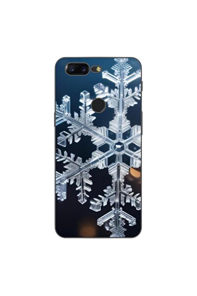 OEM Husa compatibila cu OnePlus 5T Silicon Gel Tpu Model Big Snowflake