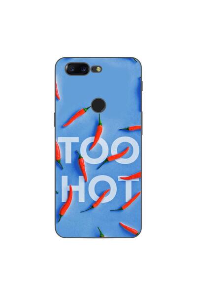 OEM Husa compatibila cu OnePlus 5T Silicon Gel Tpu Model Mesaj Too Hot