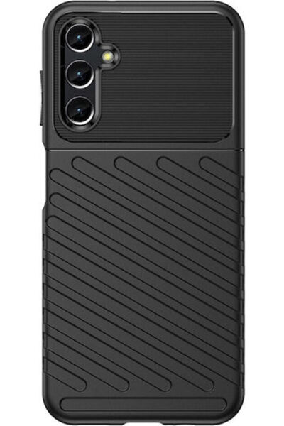 POWERTECH Θάντερ Μαύρη Θήκη Πλάτης Σιλικόνης (Galaxy A73) Κωδικός: MOB-1834