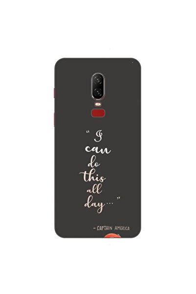 OEM Husa compatibila cu OnePlus 6 Silicon Gel Tpu Model Mesaj I Can Do This A...