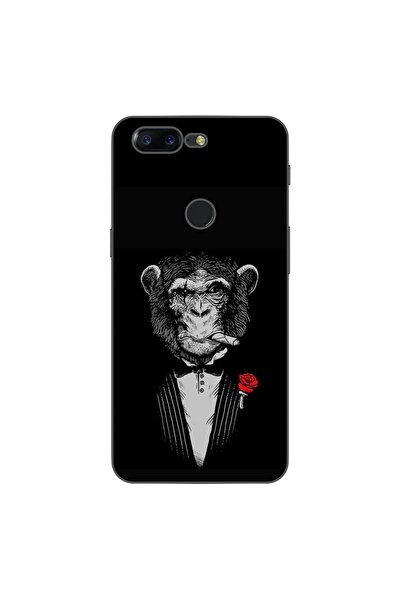 OEM Husa compatibila cu OnePlus 5T Silicon Gel Tpu Model Cigar Monkey