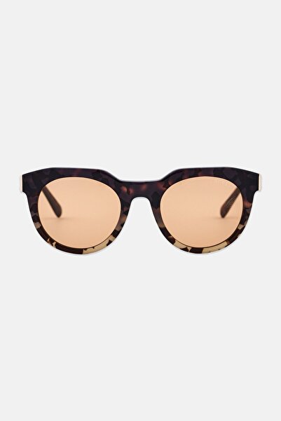 Guess Men GU00214 56E Round Sunglasses, Havana