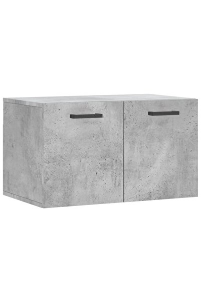 vidaxl Wall cabinet, concrete grey, 60x36.5x35 cm, processed wood