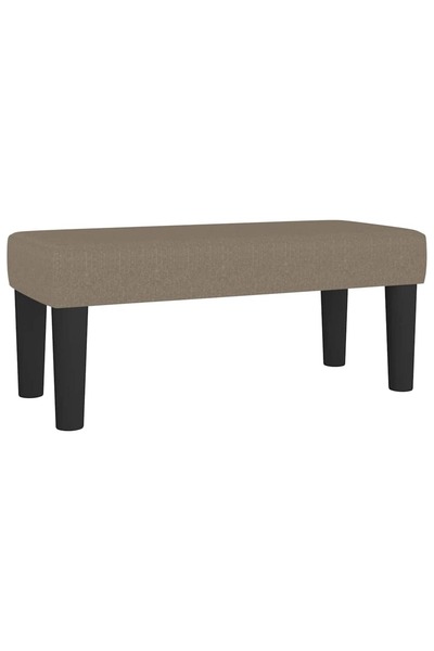 vidaxl Bancă, gri taupe, 70x30x30 cm, textil