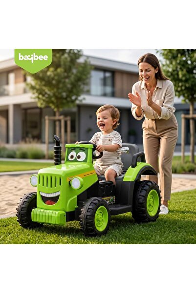 BAYBEE جرار كهربائي للأطفال مع جهاز تحكم عن بعد |   سيارة تعمل بالبطارية 12 ف...