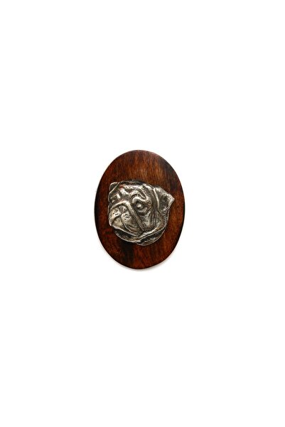 Art - Dog Pug I - Broșă pentru concurs canin, agrafă pentru numărul de partic...