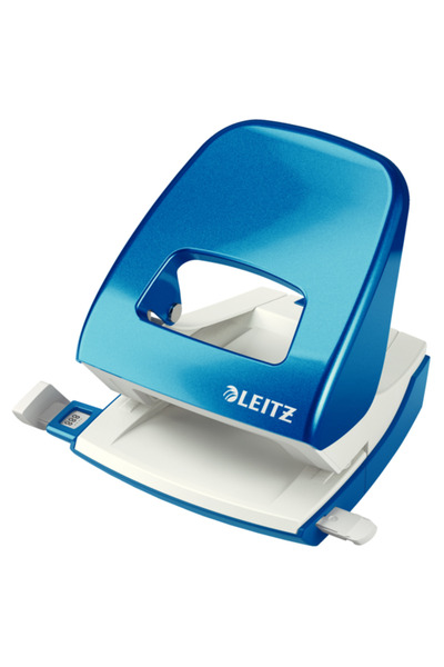 Leitz 30-hole perforator model 5008 metallic blue WOW