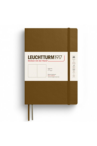 Leuchtturm Caiet A5 cu copertă flexibilă din vellum, maro scorțișoară