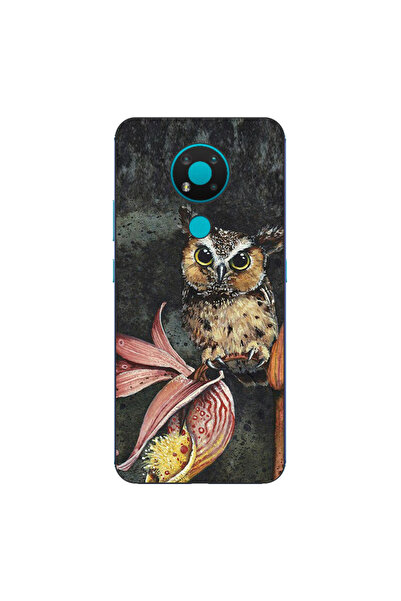 OEM Husa compatibila cu Nokia 3.4 Silicon Gel Tpu Model Owl Painted