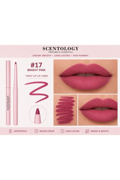 Scentology Doctor of perfums SCENTOLOGY Twist Up Lip Liner – Bright Pink #17
