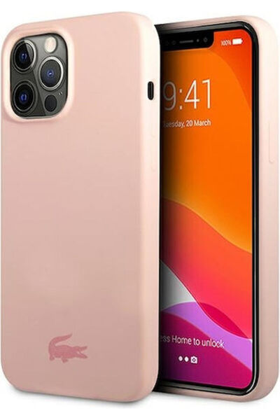 Lacoste Θήκη Πλάτης Σιλικόνης Ροζ (iPhone 13 Pro / 13) Κωδικός: LCHCP13LSI