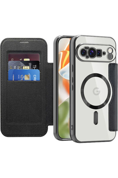 Techsuit Smartmag Θήκη Βιβλίο Σιλικόνης Μαύρο (Google Pixel 10 Pro XL)