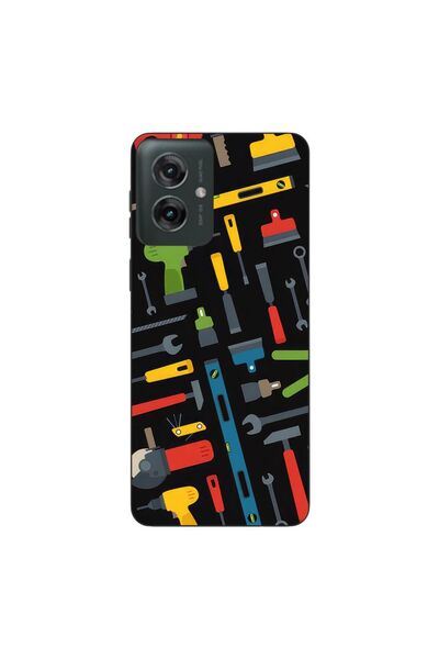 OEM Θήκη συμβατή με Motorola Moto G55 από σιλικόνη gel TPU με σχέδιο εργαλείων