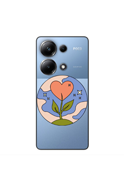 Other Xiaomi Poco M6 Pro 4G Hearted Flower Transparent Silicone TPU Θήκη