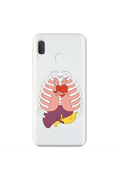 Other Samsung A20E Anatomy Transparent Silicone TPU Θήκη