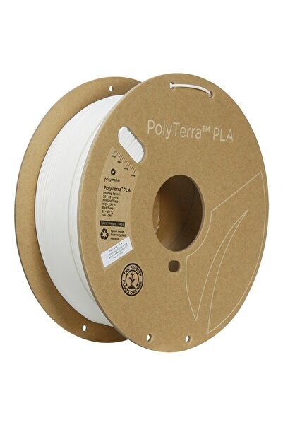 Polymaker PolyTerra PLA 1.75mm Cotton White (Alb) 1kg