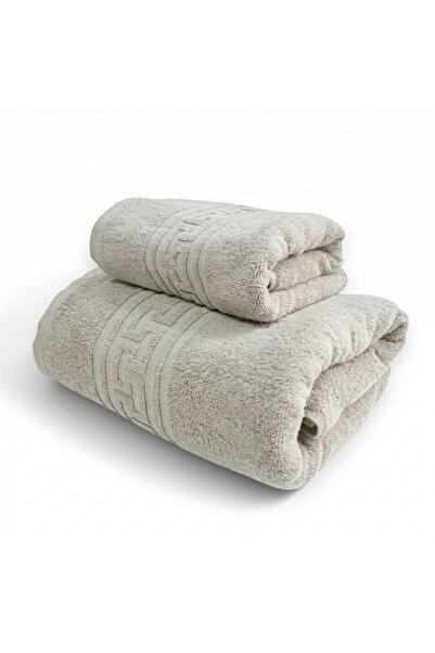 TextiLici Top Bottom Set of 2 Ultra Soft Towels – 100% Cotton, Double Thread,...