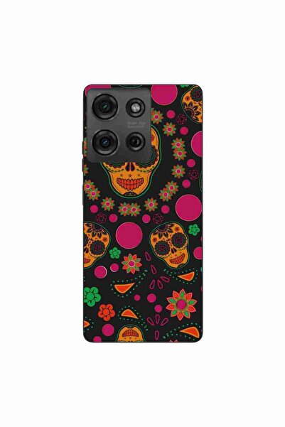 OEM Θήκη συμβατή με Motorola Moto G75, από σιλικόνη gel TPU, με σχέδιο Κρανίδ...