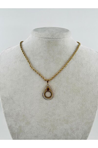 Bozhi Necklace Steel Gold Business Woman Style