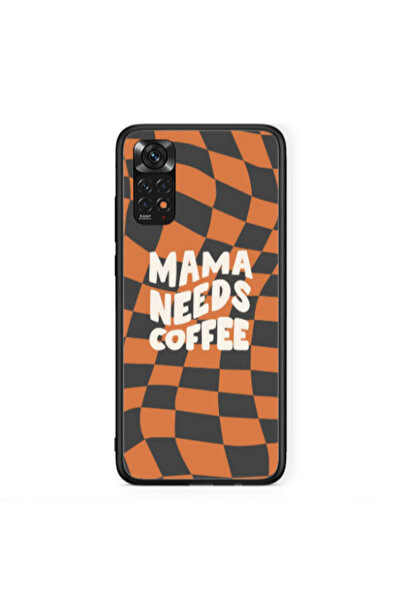 Other Xiaomi Redmi Note 11 4G Mama needs coffee Black Glossy Θήκη