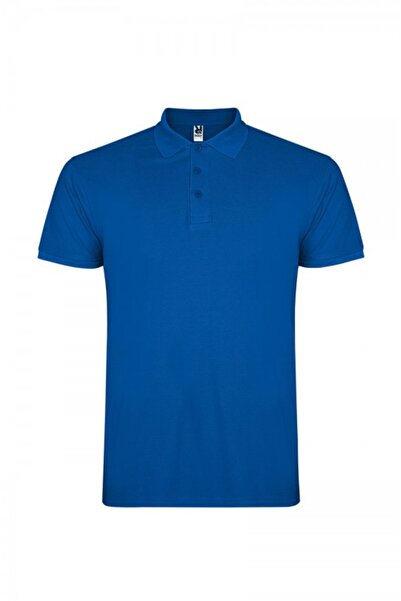 ROLY Tricou polo barbati, bumbac 100%, Star, albastru royal