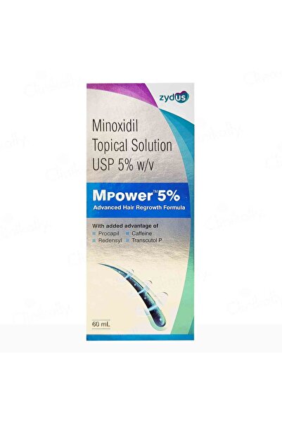 Zydus Roztok, Zydus, Mpower, Minoxidil 5%, 60ml