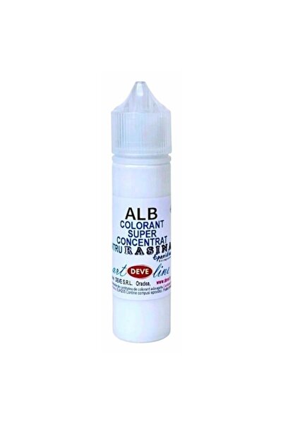 Deve Colorant superconcentrat Alb 60ml pentru rasina epoxidica, art line DEVE...