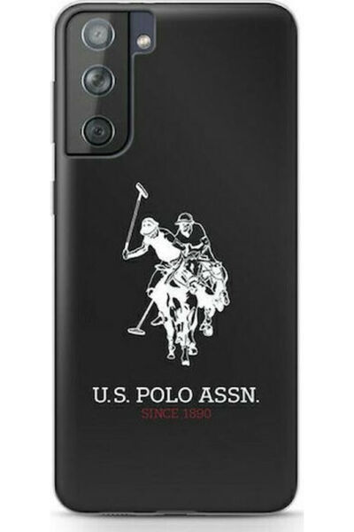 U.S. Polo Assn. Γυαλιστερό Μαύρο Πλαστικό Πίσω Κάλυμμα με Μεγάλο Λογότυπο (Ga...