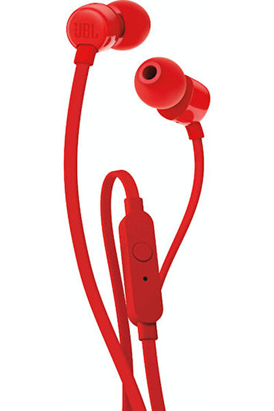 JBL T110 Ενδοωτικά ακουστικά handsfree με βύσμα 3.5mm, Κόκκινο