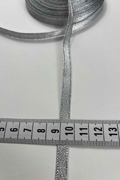 Hobigram Gümüş 0,5 Lunavera Simli Dekoratif Şerit Kurdele 1 Metre
