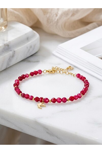 Bylin Natural Stone 316 L Surgical Steel Bracelet - Adjustable Length