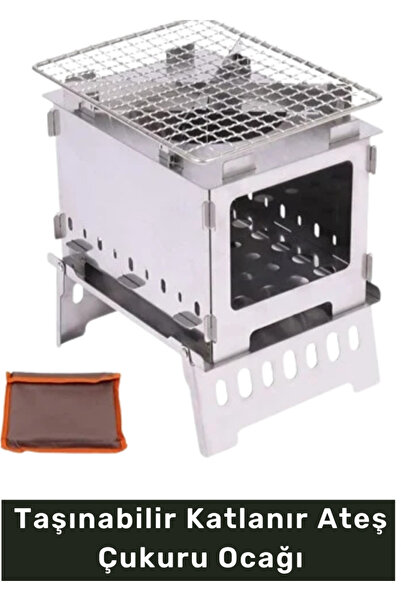 Kozera #Mangal Kamp Piknik Bahçe Balkon Teras Barbekü Odun Yakma Aparatı Taşı...
