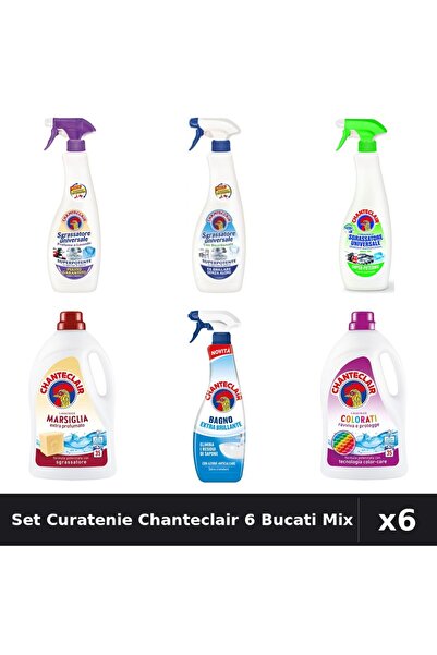 Chanteclair Set 6 Degresant și Detergent - Lavanda, Lămâie, Bicarbonat, Marsi...